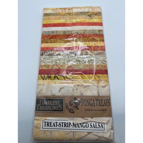 Tonga Treats Jelly Roll MANGO SALSA Timeless Treasures - 100% COTTON FABRIC HTF - Picture 1 of 3